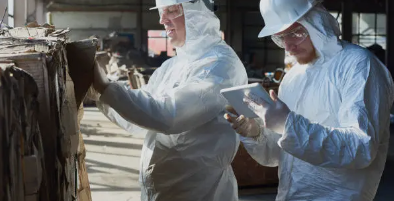 licensed asbestos inspection team
